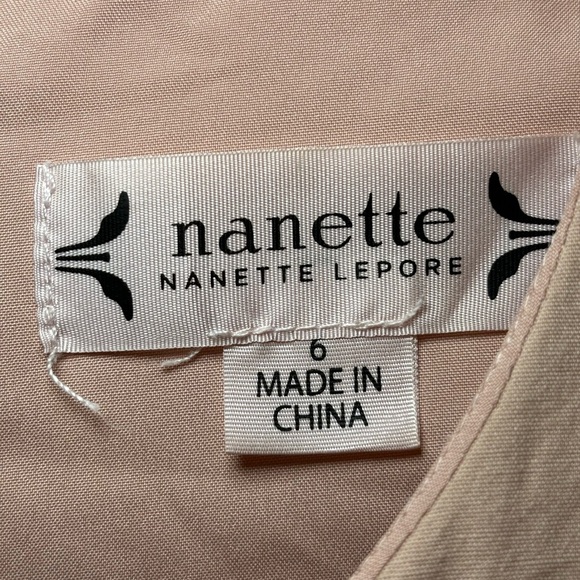 Nanette Lepore - Floral Sleeveless Summery Cocktail Blush Pink Dress in Size 6 - Picture 4 of 9